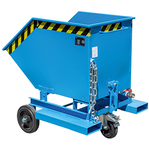 Tipper wagons and swarf containers